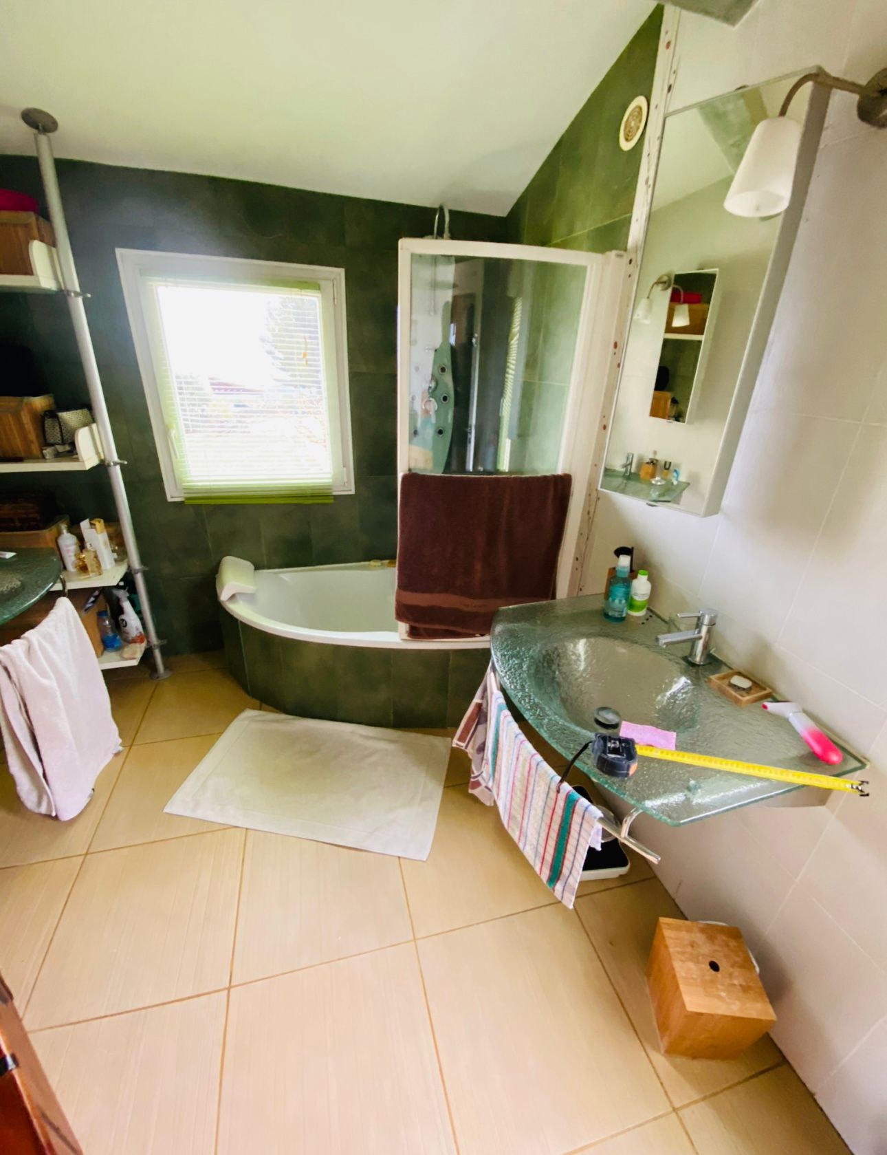 Avant — Salle de bain lumineuse